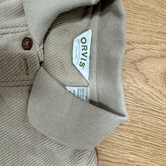 Men’s long sleeve or this cotton poly blend with leather on elbows - Picture 4 of 5